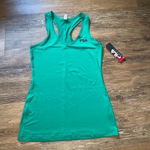 Fila green athletic tank top- NWT